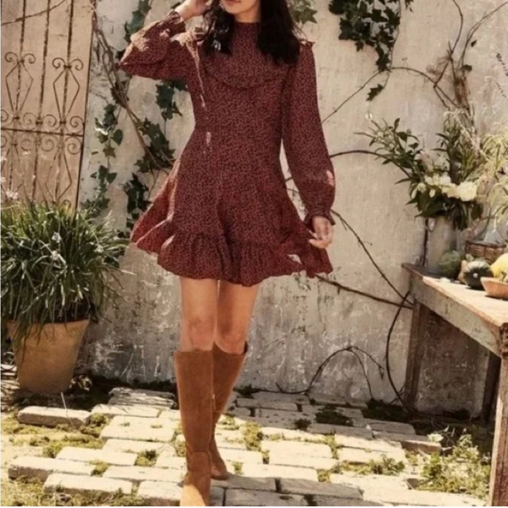 Dôen Minuit Dress in Cherry Willow size Small